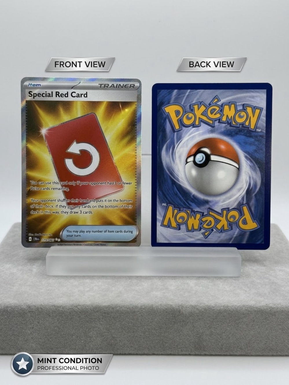 Pokémon TCG Special Red Card 113/086 ME04 Chaos Rising Ultra Rare Holo NM